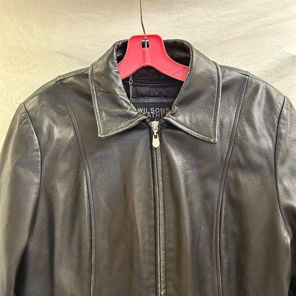 Wilson Leather Moto Jacket – Black Genuine Leather (Women’s Medium) - Picture 11 of 12